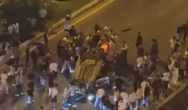 Diyarbakır’da araçların çarpıştığı kazada otomobil ters döndü: 3 yaralı