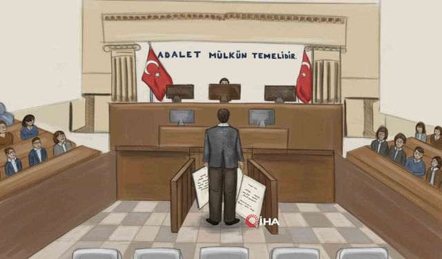 Ekrem İmamoğlu’nu mahkeme salonunda resmetti