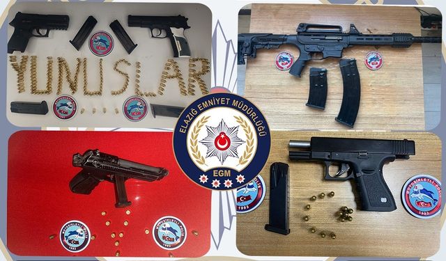 Elazığ’da kesinleşmiş hapis cezasıyla aranan 81 şüpheli yakalandı