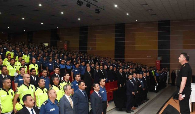 Emniyet Müdürü Baybaba, genel değerlendirme ve bilgilendirme toplantısı yaptı