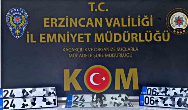 Erzincan’da ’APP plaka’ operasyonu! 5 kişi gözaltına alındı