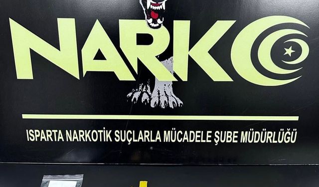 Isparta’da uyuşturucu madde ele geçirildi