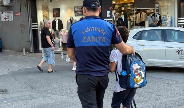 Kağıthane’de okul önlerinde sıkı denetim