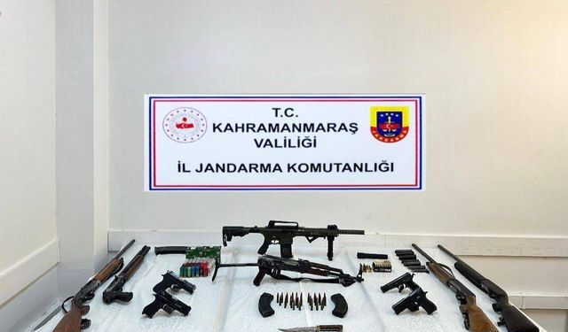 Kahramanmaraş’ta silah ve mühimmat ele geçirildi: 2 kişi tutuklandı