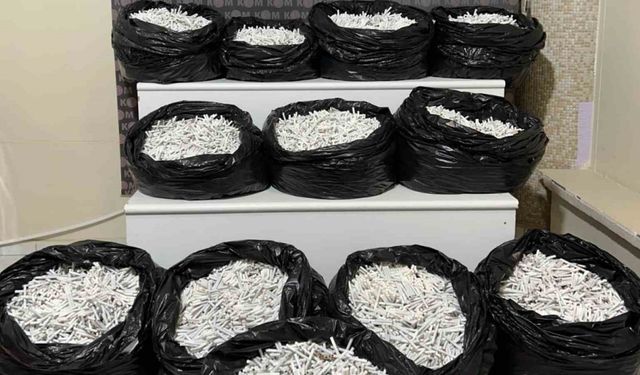 Kırıkkale’de binlerce makaron ele geçirildi