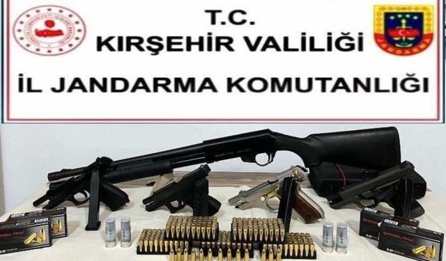Kırşehir’de ruhsatsız silah operasyonu