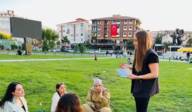 Kütahya’da SİBERAY ekiplerinden sokakta bilgilendirme çalışması