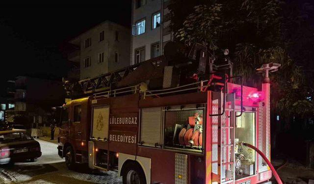 Lüleburgaz’da tek katlı evde çıkan yangın söndürüldü