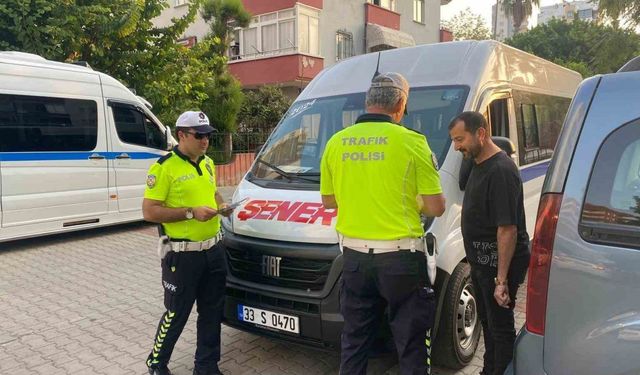 Mersin’de okul servislerine sıkı denetim