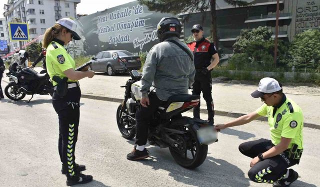 Ordu’da 17 bine yakın araç ve sürücüsü denetledi