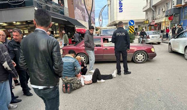 Ordu’da aracın çarptığı bisikletli çocuk yaralandı: Kaza anı kamerada