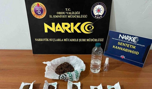 Ordu’da uyuşturucu operasyonlarında 2 tutuklama