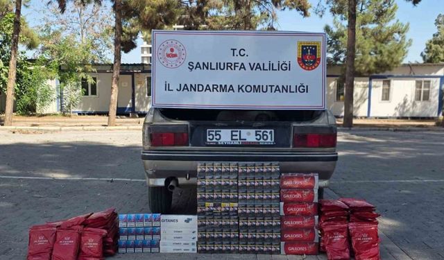 Otomobilden kaçak sigara çıktı
