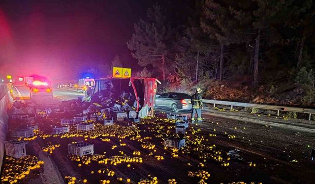 Otoyolda zincirleme kaza: 1 ağır yaralı