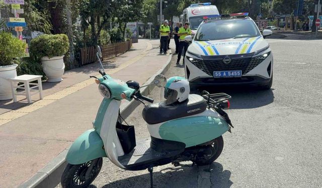 Samsun’da motosiklet ile otomobil çarpıştı: 2 yaralı