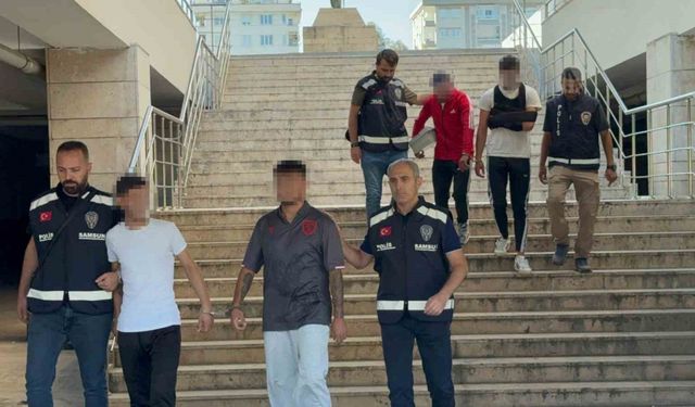Samsun’da uyuşturucu ticaretinden 4 kişi tutuklandı