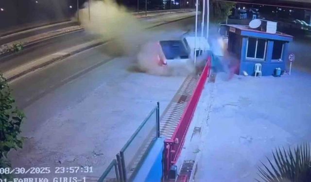 Şırnak’ta 1 kişinin yaralandığı kaza güvenlik kamerasına yansıdı
