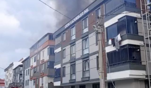Tekirdağ’da çatı katında çıkan yangın söndürüldü