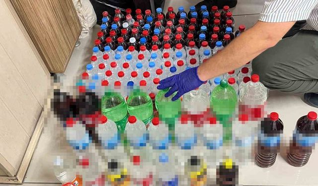 Tokat’ta sahte içki operasyonu: 2 gözaltı