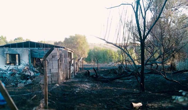 Yozgat’ta yangın: Bir ev ve 20 dönüm alan küle döndü