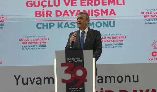 Özgür Özel, CHP Kastamonu İl Başkanlığı 39. İl Kongresi'ne katıldı