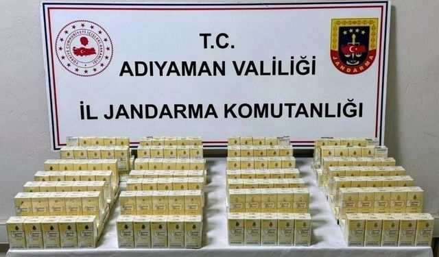 Adıyaman’da 530 paket kaçak sigara ele geçirildi