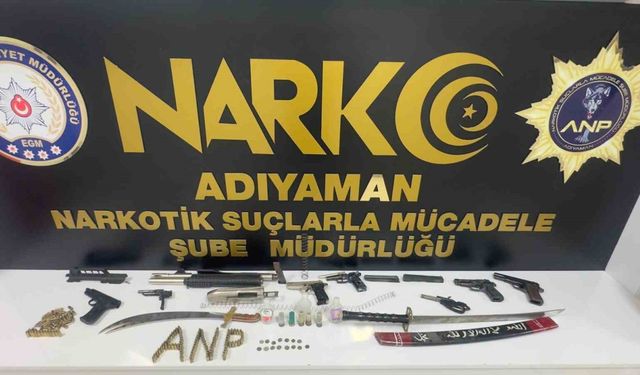 Adıyaman’da narkotik ve asayiş operasyonlarında 17 kişi tutuklandı