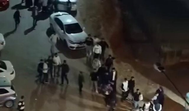 Adıyaman’da sopa, tekme ve yumruklu kavga anları kamerada