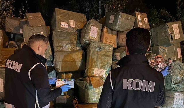 Ağrı’da 40 milyon liralık kaçak oyuncak ve kalem ele geçirildi