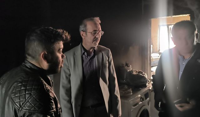 AK Parti’den yangın mağduru aileye destek sözü