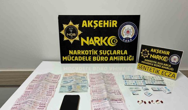 Akşehir’de polisten uyuşturucu operasyonu: 1 gözaltı