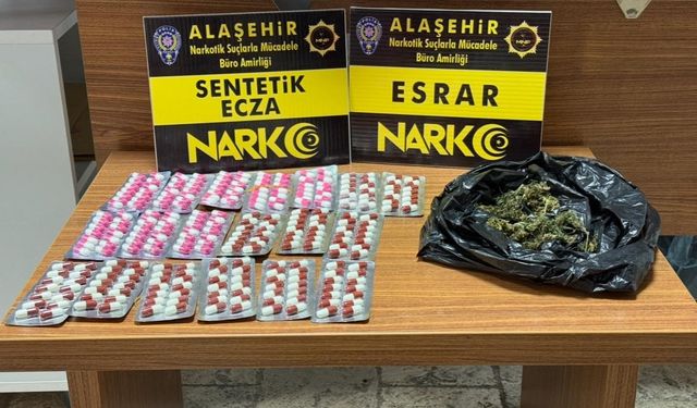 Alaşehir emniyeti uyuşturucuya geçit vermedi