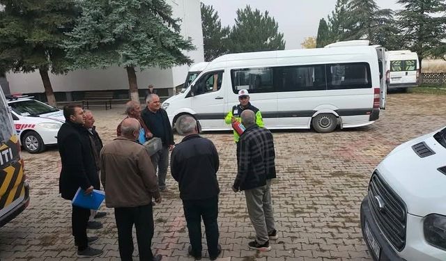 Altıntaş’ta öğrenci servislerinde denetim