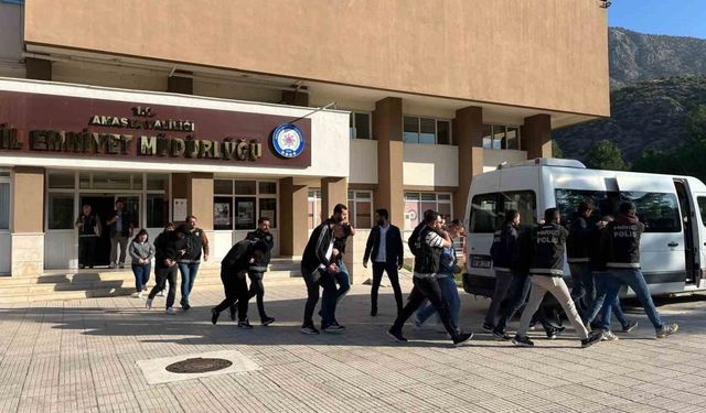 Amasya’da uyuşturucu operasyonu: 9 tutuklama