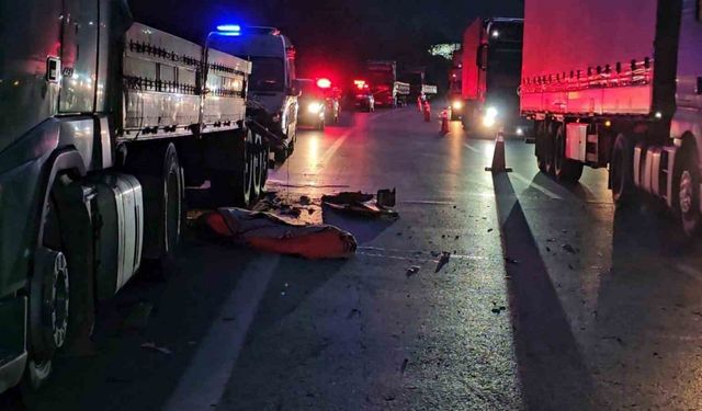 Anadolu Otoyolu’nda feci kaza