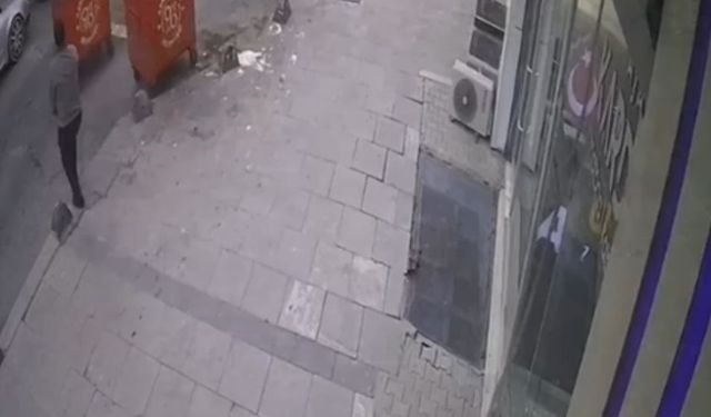 Arnavutköy’de şiddetli rüzgar nedeniyle vatandaşlar zor anlar yaşadı, çöp konteyneri kaydı