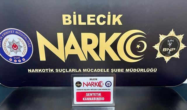 Bilecik’te uyuşturucu operasyonu: 1 kişi gözaltında