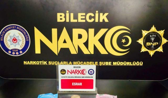 Bilecik’te uyuşturucu operasyonu: 1 şüpheli yakalandı