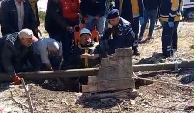 Burdur’da kuyuya düşen vatandaş ekipler tarafından kurtarıldı