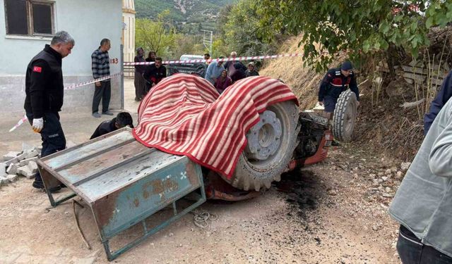 Burdur’da traktör devrildi: 1 ölü