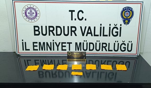 Burdur’da uyuşturucu operasyonu: 1 tutuklama