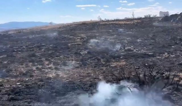 Çankırı’da çıkan arazi yangını söndürüldü