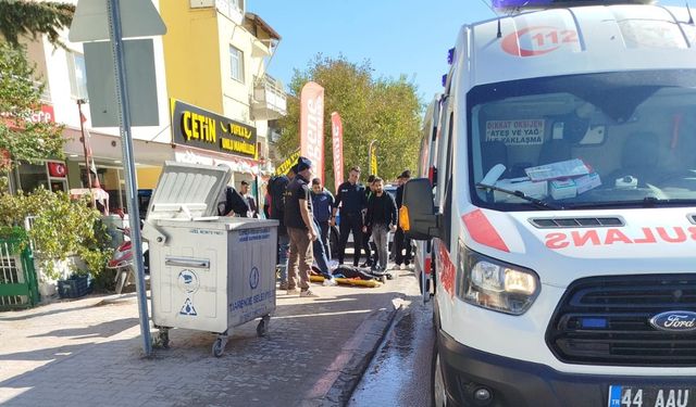 Darende otomobil ile motosiklet çarpıştı: 1 yaralı