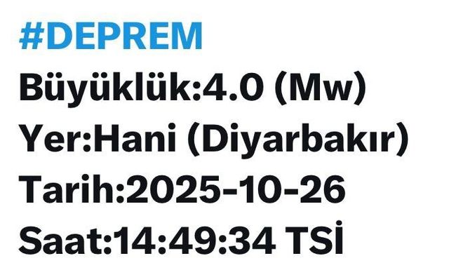Diyarbakır’da korkutan deprem