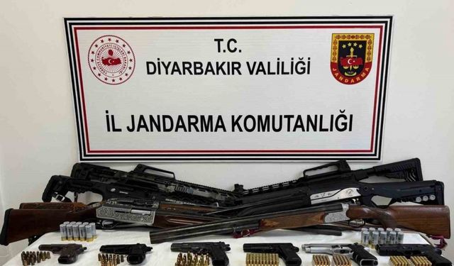 Diyarbakır’da ruhsatsız silah operasyonu