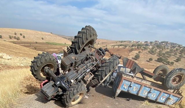 Diyarbakır’da traktör devrildi: 3 yaralı