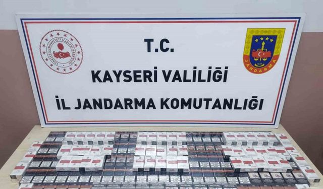 Durdurulan TIR’da 320 paket kaçak sigara ele geçirildi