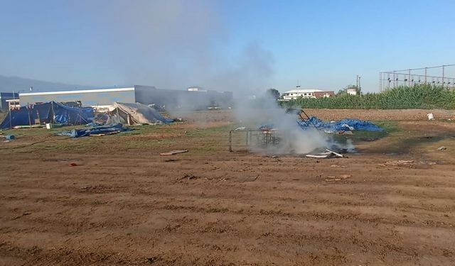 Düzce’de kanepe yakan kişiye para cezası