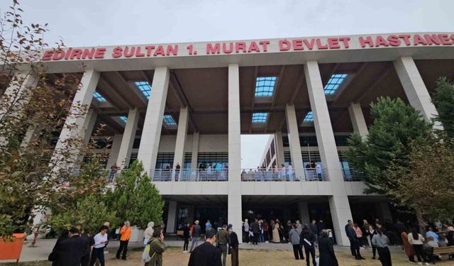 Edirne Sultan I Murat Devlet Hastanesi’nde yangın paniği