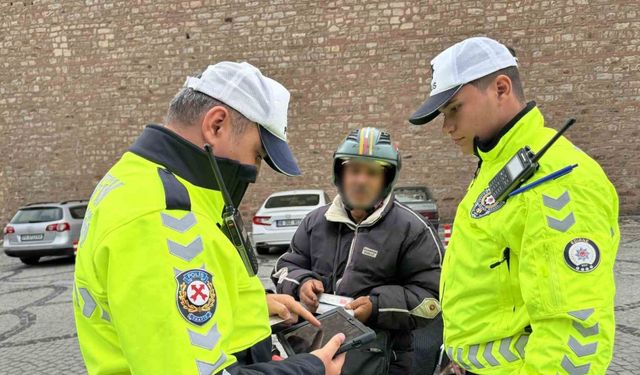 Edirne’de motosiklet denetimi